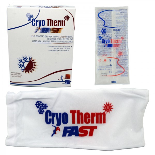 Pack 25 Unidades - Almohadilla Reutilizable Gel Frío/Calor Cryo Therm Fast (medida 11 x 26 cm)