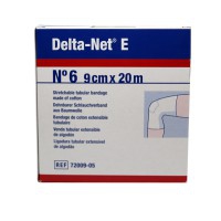 Delta-Net Nº 6 Cabeza y Piernas: Venda tubular extensible de algodón 100% (9 cm x 20 metros)