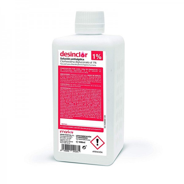 Desinclor - Solución Clorhexidina 1% 500 ml Desinclor - Solución Clorhexidina 1% 500 ml