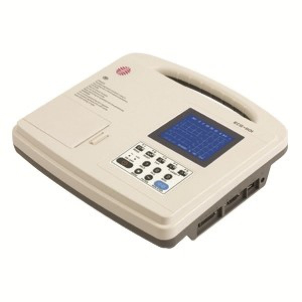 Electrocardiógrafo digital de 1 canal con pantalla LCD, mediciones automáticas e interpretación