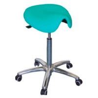 Taburete estándar Kinefis Élite PLUS: Tipo pony o silla de montar con altura de 56 - 77 cm, ruedas blandas y base extra grande (Varios colores disponibles)