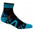 Oferta Final Temporada - Calcetines ultratécnico Alto Compressport Pro Racing Socks V2 Run High Cut - Color Negro-Azul - TALLA: T1 (34-36cm)