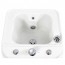 Bañera de hidromasaje para pies: Con chorro de agua ajustable, iluminación LED y ruedas para su desplazamiento