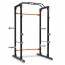 Power Cage con polea BH Fitness: soporte para pierna, polea alta y baja y soporte para almacenar discos Power Cage con polea BH Fitness: soporte para pierna, polea alta y baja y soporte para almacenar discos