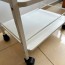 Carrito metálico blanco Easy: Equipado con un cajón con llave y tres estantes - OUTLET Carrito metálico blanco Easy: Equipado con un cajón con llave y tres estantes - OUTLET