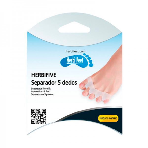 Separador 5 dedos Herbifive: corrector y alineador podológico Separador 5 dedos Herbifive: corrector y alineador podológico
