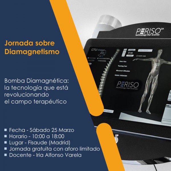 JORNADA SOBRE DIAMAGNETISMO-BOMBA DIAMAGNÉTICA: LA TECNOLOGÍA QUE ESTÁ REVOLUCIONANDO EL CAMPO TERAPÉUTICO - PRESENCIAL - 25-03-2023