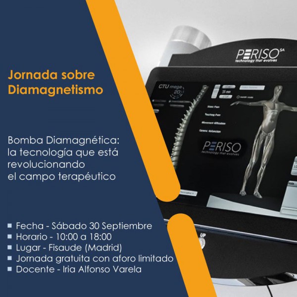 JORNADA SOBRE DIAMAGNETISMO-BOMBA DIAMAGNÉTICA: LA TECNOLOGÍA QUE ESTÁ REVOLUCIONANDO EL CAMPO TERAPÉUTICO - PRESENCIAL - 30-09-2023