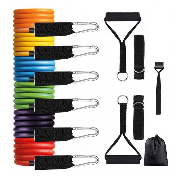 Kit Multiresistencia para entrenos funcionales y de musculación, con 6 niveles de resistencia Kit Multiresistencia para entrenos funcionales y de musculación, con 6 niveles de resistencia