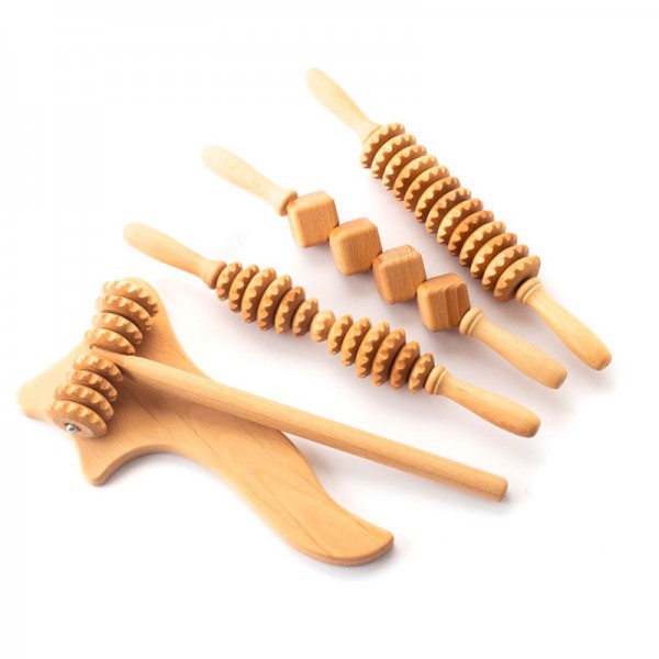 Kit de maderoterapia corporal anticelulítica (cinco elementos) Kit de maderoterapia corporal anticelulítica (cinco elementos)