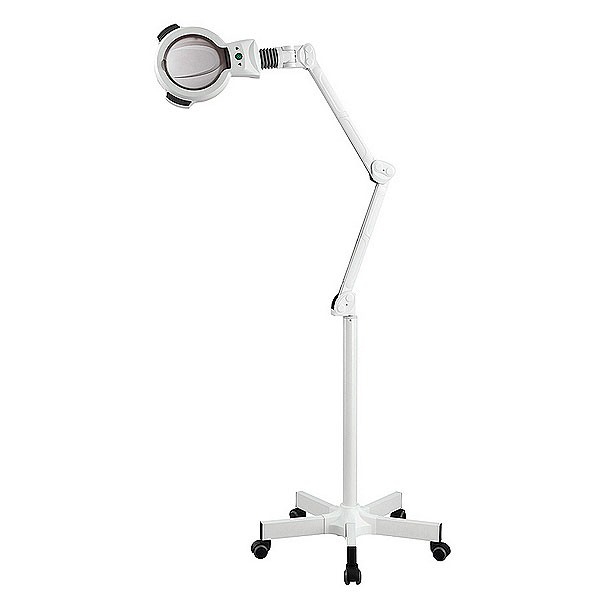 Lámpara Lupa Zoom LED de cinco aumentos con luz fría (base rodable) Lámpara Lupa Zoom LED de cinco aumentos con luz fría (base rodable)