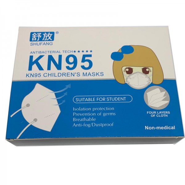 Mascarillas Infantiles KN95 color blanco - Caja de 10 unidades