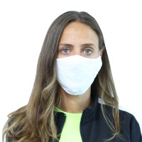 Mascarilla sanitaria de tela color blanco lavable y reutilizable con filtros (Talla - Adulto) Mascarilla sanitaria de tela color blanco lavable y reutilizable con filtros (Talla - Adulto)