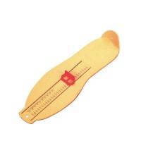 Medidor de pie plástico color amarillo