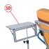 Mesita lateral: Desmontable, regulable, abatible con palomillas, elevable e intercambiable de lado Mesita lateral: Desmontable, regulable, abatible con palomillas, elevable e intercambiable de lado
