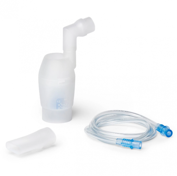 Set de accesorios para nebulizador Omron C101 Essential: kit nebulizador, tubo de aire y boquilla Set de accesorios para nebulizador Omron C101 Essential: kit nebulizador, tubo de aire y boquilla