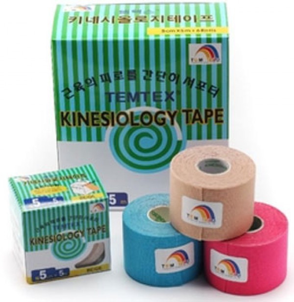 Pack Ahorro - 6 Rollos Vendaje neuromuscular Temtex Kinesiology Tape BKT-05 5cm X 5m