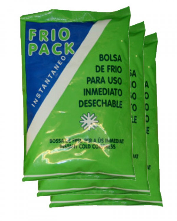 Pack de 24 unidades de bolsas de frío instantáneo (Medidas: 14 cm X 23 cm)