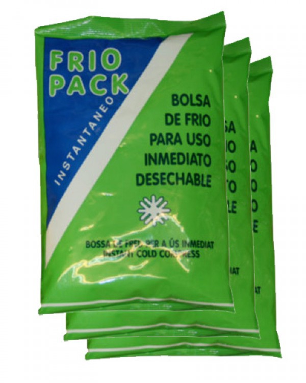 Pack de 24 unidades de bolsas de frío instantáneo (Medidas: 14 cm X 23 cm) Pack de 24 unidades de bolsas de frío instantáneo (Medidas: 14 cm X 23 cm)