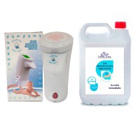 Pack Salud: Dispensador automático de gel Baby Safe + Gel Hidroalcohólico higienizante Kinefis (Garrafa 5 Litros) Pack Salud: Dispensador automático de gel Baby Safe + Gel Hidroalcohólico higienizante Kinefis (Garrafa 5 Litros)