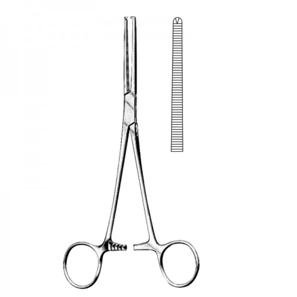 Porta-agujas Rochester Ochsher recta, con dientes, 16 centímetros (HASTA FIN DE EXISTENCIAS)