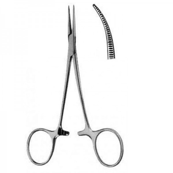 Pinza hemostática halsted-mosquito curva sin dientes - (12,5 cm) Pinza hemostática halsted-mosquito curva sin dientes - (12,5 cm)