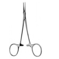 Pinza hemostática Halsted-Mosquito recta sin dientes Kinefis (12,5 cm)