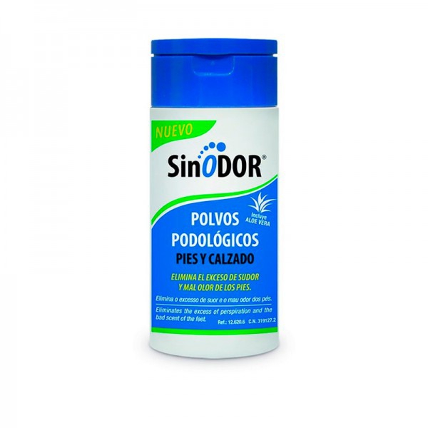 Polvos Podológicos SinODOR: Alivio del exceso de sudor y del mal olor de los pies ¡Incluye Aloe Vera!