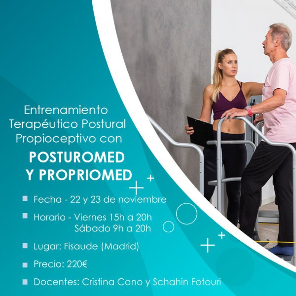 TALLER DE ENTRENAMIENTO TERAPÉUTICO POSTURAL PROPIOCEPTIVO CON EL POSTUROMED Y PROPRIOMED- PRESENCIAL - 22 Y 23 NOVIEMBRE - 2024 TALLER DE ENTRENAMIENTO TERAPÉUTICO POSTURAL PROPIOCEPTIVO CON EL POSTUROMED Y PROPRIOMED- PRESENCIAL - 22 Y 23 NOVIEMBRE - 2024