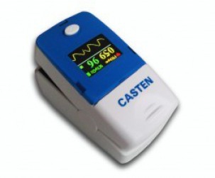 Pulsioximetro de dedo adulto. Curva plestimográfica.