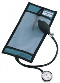 Equipo de infusión a presión Riester metpak 5000 ml, manómetro cromado, con brazalete azul para infusión a presión. Sin látex
