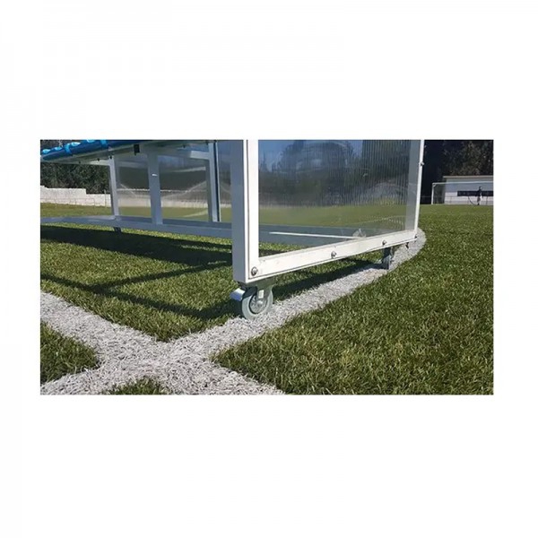 Juego de cuatro ruedas para traslación de banquillo de suplentes Juego de cuatro ruedas para traslación de banquillo de suplentes