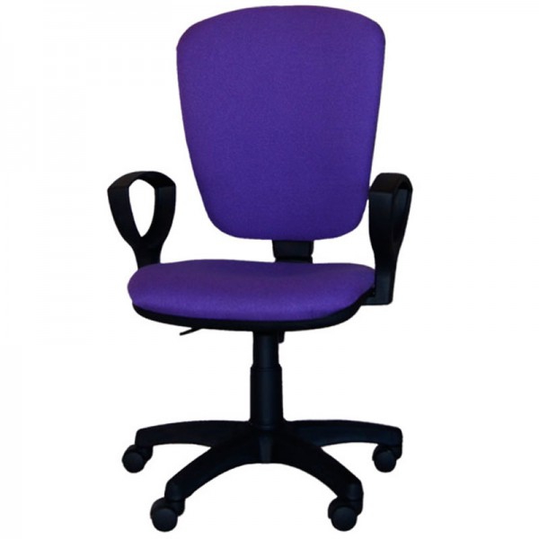 Silla ergonómica giratoria Udine Economy: Con estructura negra, reposabrazos y tapizado Baly (textil), Bonday o piel ecológica Silla ergonómica giratoria Udine Economy: Con estructura negra, reposabrazos y tapizado Baly (textil), Bonday o piel ecológica