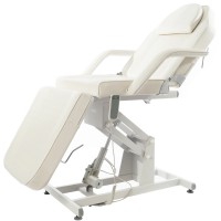 Sillón camilla de estética Bucci: Eléctrico con tres cuerpos y regulación en altura, reposabrazos extraíbles y agujero facial Sillón camilla de estética Bucci: Eléctrico con tres cuerpos y regulación en altura, reposabrazos extraíbles y agujero facial