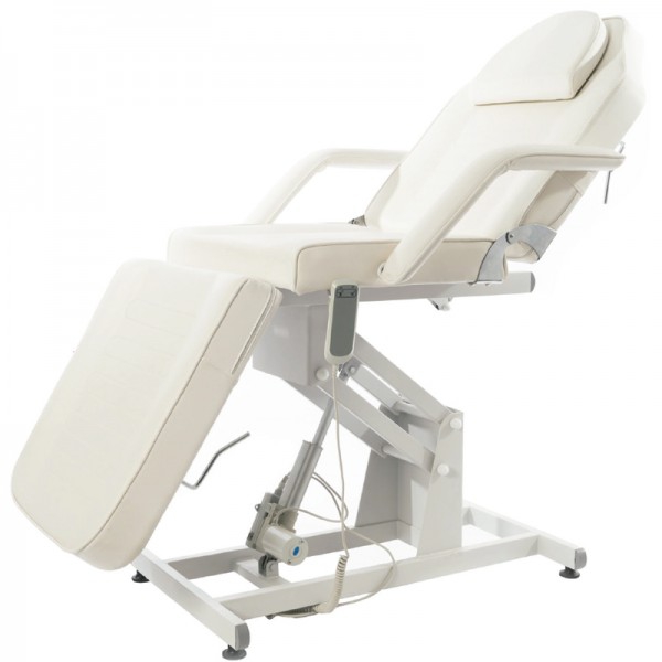Sillón camilla de estética Bucci: Eléctrico con tres cuerpos y regulación en altura, reposabrazos extraíbles y agujero facial Sillón camilla de estética Bucci: Eléctrico con tres cuerpos y regulación en altura, reposabrazos extraíbles y agujero facial