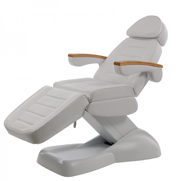 Sillón camilla de estética y belleza Clavi: Eléctrico con estructura metálica y cuatro motores, reposabrazos abatibles y portarrollos incluido Sillón camilla de estética y belleza Clavi: Eléctrico con estructura metálica y cuatro motores, reposabrazos abatibles y portarrollos incluido