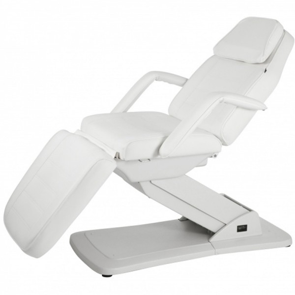 Sillón camilla de estética Ster: Eléctrico con tres motores para regular la altura e inclinación del respaldo, reposabrazos extraíble y agujero facial Sillón camilla de estética Ster: Eléctrico con tres motores para regular la altura e inclinación del respaldo, reposabrazos extraíble y agujero facial