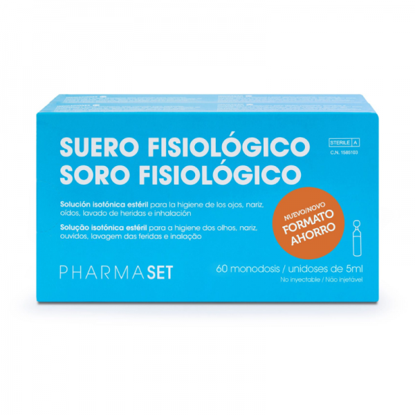 Suero fisiológico en monodosis de 5 ml (Cajas de 30 y 60 unidades) Suero fisiológico en monodosis de 5 ml (Cajas de 30 y 60 unidades)