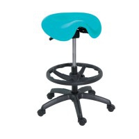 Taburete alto Kinefis Economy: Tipo pony o silla de montar con altura de 61 - 86 cm y reposapiés (Varios colores disponibles) Taburete alto Kinefis Economy: Tipo pony o silla de montar con altura de 61 - 86 cm y reposapiés (Varios colores disponibles)