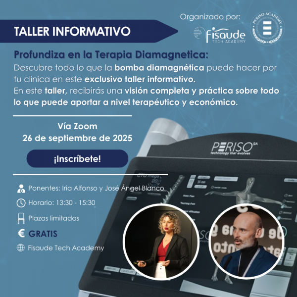 TALLER INFORMATIVO: Profundiza en la Terapia Diamagnetica. Visión completa y práctica sobre todo lo que puede aportar a nivel terapéutico y económico - VIA ZOOM- 26 septiembre 2025 TALLER INFORMATIVO: Profundiza en la Terapia Diamagnetica. Visión completa y práctica sobre todo lo que puede aportar a nivel terapéutico y económico - VIA ZOOM- 26 septiembre 2025