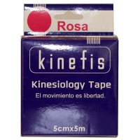 Vendaje Neuromuscular - Kinefis Kinesiology Tape Rosa 5 cm x 5 metros