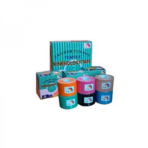 Pack Ahorro - 12 Rollos Vendaje neuromuscular Temtex Kinesiology Tape BKT-05 5cm X 5m Pack Ahorro - 12 Rollos Vendaje neuromuscular Temtex Kinesiology Tape BKT-05 5cm X 5m