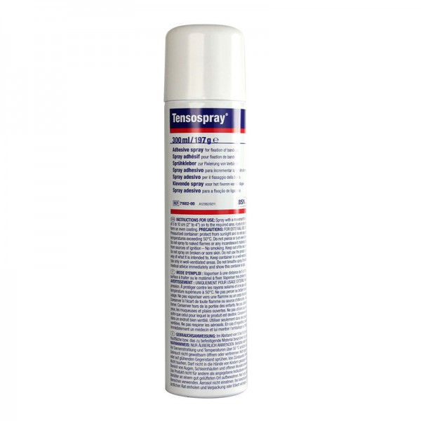 Tensospray 300 ml: Spray adherente indicado para la fijación de vendas Tensospray 300 ml: Spray adherente indicado para la fijación de vendas