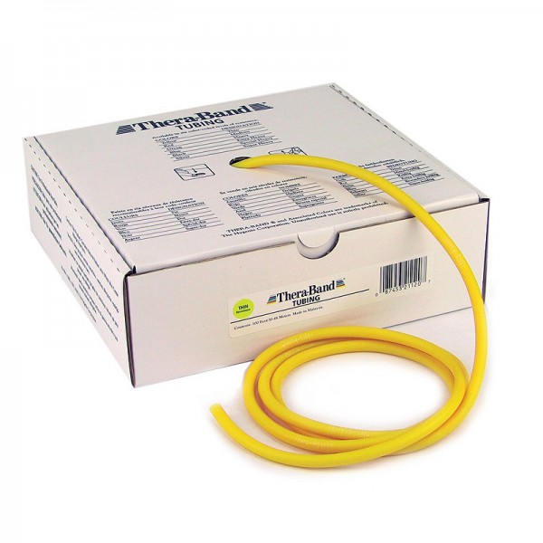 Thera Band Tubing 7.5m: Tubos de Látex de Resistencia Suave - Color Amarillo Thera Band Tubing 7.5m: Tubos de Látex de Resistencia Suave - Color Amarillo