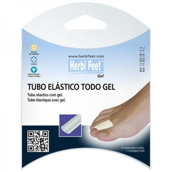 Tubo elástico todo gel polímero: Alivia, evita fricciones y protege la piel de los pies Tubo elástico todo gel polímero: Alivia, evita fricciones y protege la piel de los pies