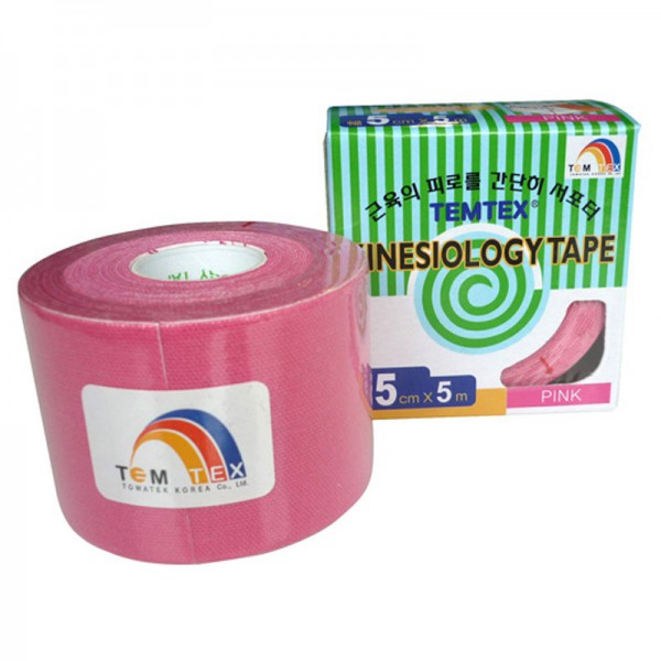 Temtex Kinesiology tape color rosa (5cm X 5m)