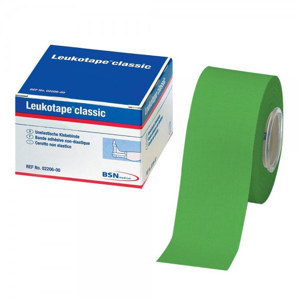 Leukotape Classic Cinta Elástica Adhesiva 3,75 cm x 10 metros: Color Verde Leukotape Classic Cinta Elástica Adhesiva 3,75 cm x 10 metros: Color Verde