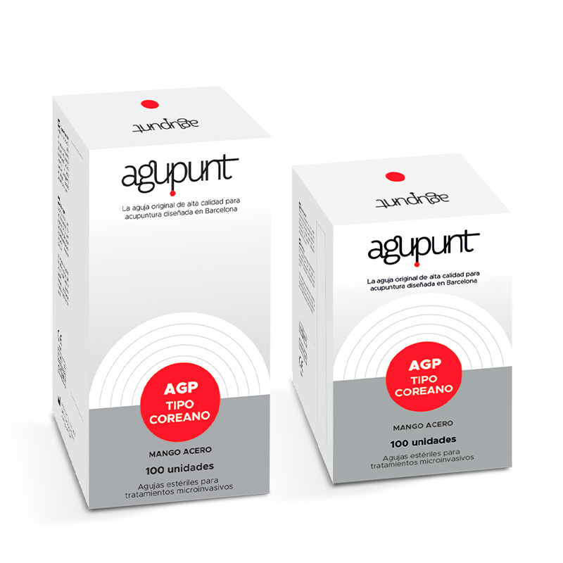 Aguja Coreana Agupunt - Mango de Acero sin Cabeza, Estériles (100 unidades)