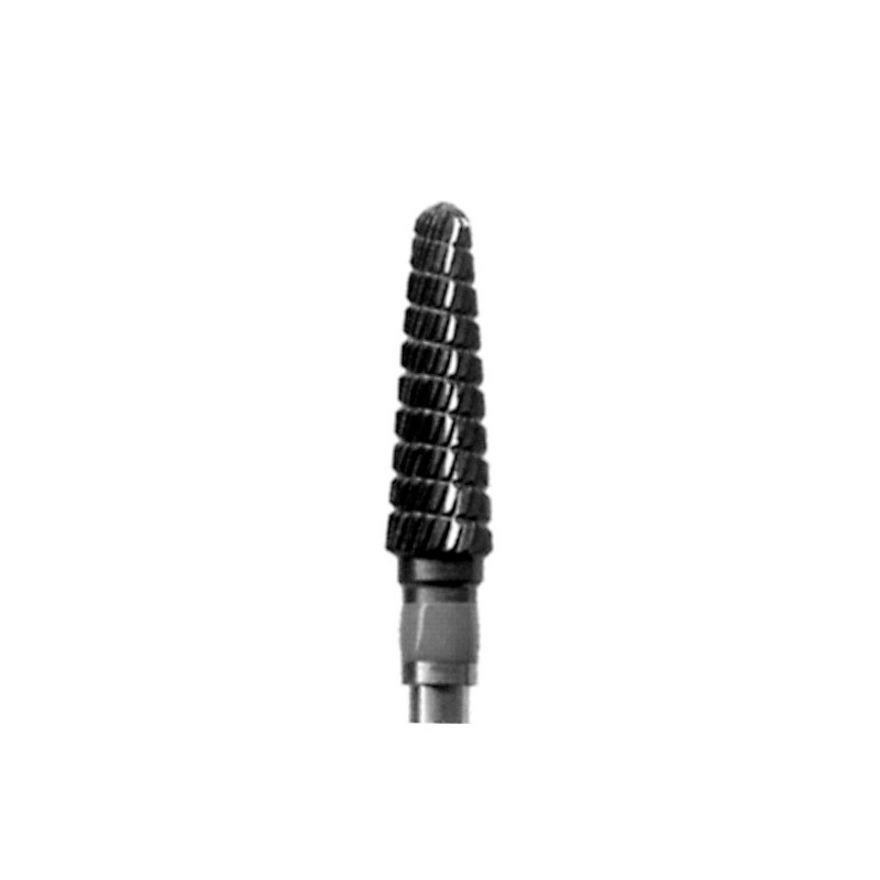 Fresa fabricada en carburo de Tungsteno MC 079QF: Abrasión Gruesa. Ideal para el desbaste fuerte y agresivo de uñas