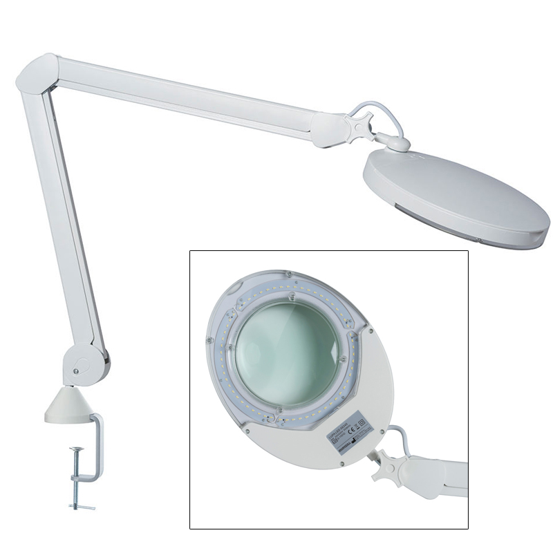 Lámpara Lupa LED HF 8W con cinco aumentos (diferentes anclajes